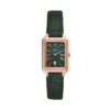 Raquel Three-Hand Date Green Croco LiteHide™ Leather Watch Raquel Three-Hand Date Green Croco LiteHide™ Leather Watch