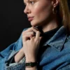 Raquel Three-Hand Date Green Croco LiteHide™ Leather Watch Raquel Three-Hand Date Green Croco LiteHide™ Leather Watch