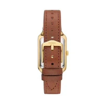 Raquel Three-Hand Date Medium Brown Leather Watch Raquel Three-Hand Date Medium Brown Leather Watch