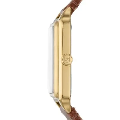 Raquel Three-Hand Date Medium Brown Leather Watch Raquel Three-Hand Date Medium Brown Leather Watch