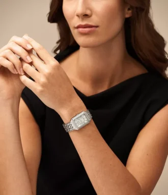 Raquel Three-Hand Date Stainless Steel Watch