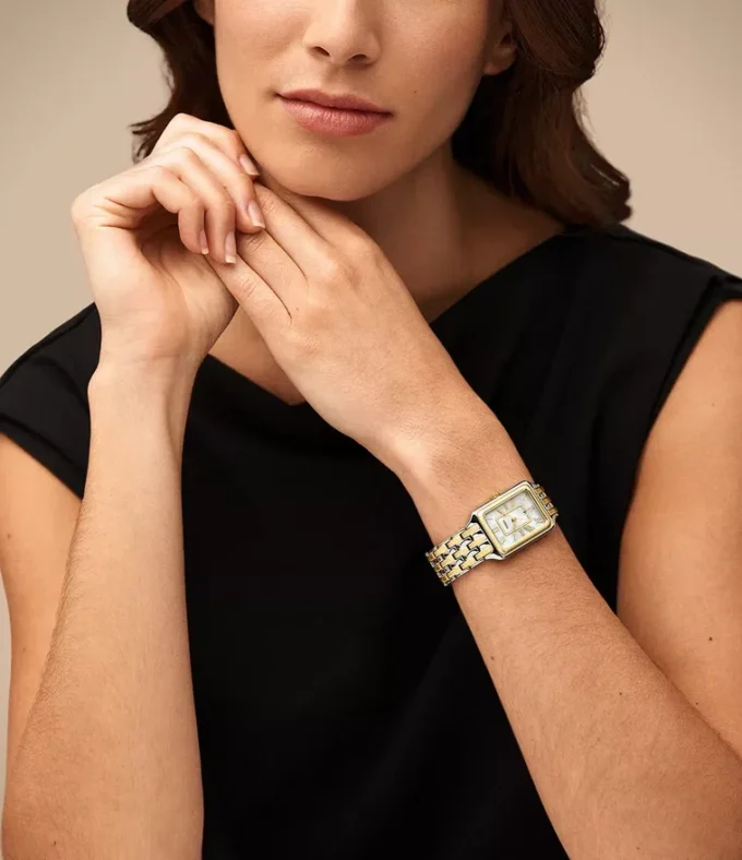 Raquel Three-Hand Date Two-Tone Stainless Steel Watch Raquel Three-Hand Date Two-Tone Stainless Steel Watch