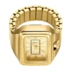 Raquel Watch Ring Two-Hand Gold-Tone Stainless Steel Raquel Watch Ring Two-Hand Gold-Tone Stainless Steel