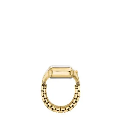Raquel Watch Ring Two-Hand Gold-Tone Stainless Steel Raquel Watch Ring Two-Hand Gold-Tone Stainless Steel