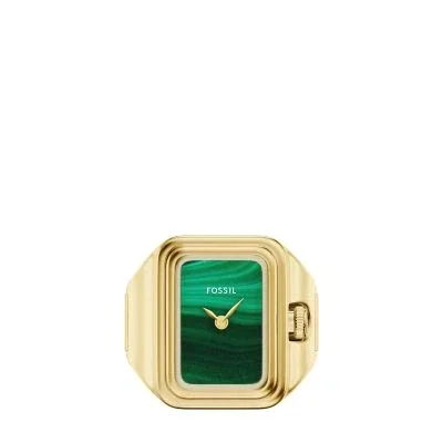 Raquel Watch Ring Two-Hand Gold-Tone Stainless Steel Watch Raquel Watch Ring Two-Hand Gold-Tone Stainless Steel Watch