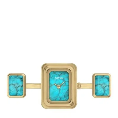 Raquel Watch Ring Two-Hand Gold-Tone Stainless Steel Watch Raquel Watch Ring Two-Hand Gold-Tone Stainless Steel Watch