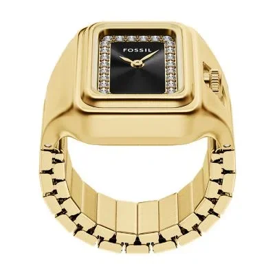 Raquel Watch Ring Two-Hand Gold-Tone Stainless Steel Watch Raquel Watch Ring Two-Hand Gold-Tone Stainless Steel Watch