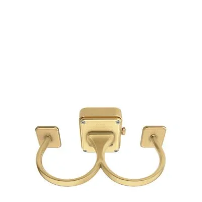 Raquel Watch Ring Two-Hand Gold-Tone Stainless Steel Watch Raquel Watch Ring Two-Hand Gold-Tone Stainless Steel Watch