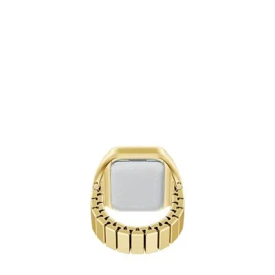Raquel Watch Ring Two-Hand Gold-Tone Stainless Steel Watch Raquel Watch Ring Two-Hand Gold-Tone Stainless Steel Watch