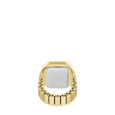 Raquel Watch Ring Two-Hand Gold-Tone Stainless Steel Watch Raquel Watch Ring Two-Hand Gold-Tone Stainless Steel Watch