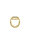 Raquel Watch Ring Two-Hand Gold-Tone Stainless Steel Watch Raquel Watch Ring Two-Hand Gold-Tone Stainless Steel Watch