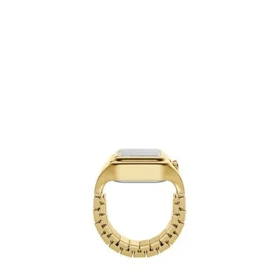 Raquel Watch Ring Two-Hand Gold-Tone Stainless Steel Watch Raquel Watch Ring Two-Hand Gold-Tone Stainless Steel Watch
