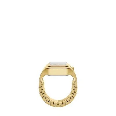 Raquel Watch Ring Two-Hand Gold-Tone Stainless Steel Watch Raquel Watch Ring Two-Hand Gold-Tone Stainless Steel Watch
