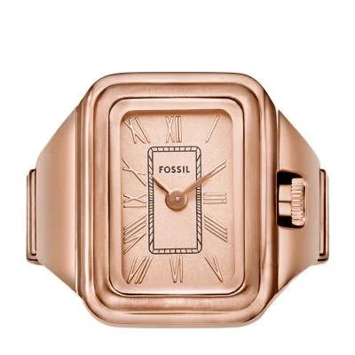 Raquel Watch Ring Two-Hand Rose Gold-Tone Stainless Steel Raquel Watch Ring Two-Hand Rose Gold-Tone Stainless Steel