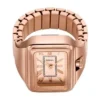 Raquel Watch Ring Two-Hand Rose Gold-Tone Stainless Steel Raquel Watch Ring Two-Hand Rose Gold-Tone Stainless Steel