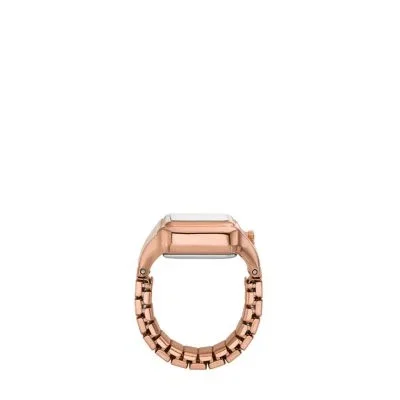 Raquel Watch Ring Two-Hand Rose Gold-Tone Stainless Steel Raquel Watch Ring Two-Hand Rose Gold-Tone Stainless Steel