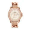 Riley Multifunction Rose Gold-Tone and Sand Leather Watch Riley Multifunction Rose Gold-Tone and Sand Leather Watch
