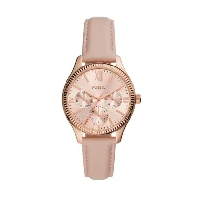 Rye Multifunction Pink Leather Watch Rye Multifunction Pink Leather Watch