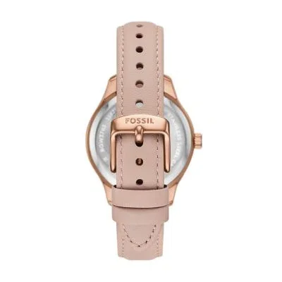 Rye Multifunction Pink Leather Watch Rye Multifunction Pink Leather Watch