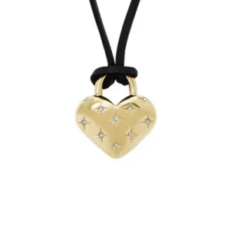 Sadie All My Love Gold-Tone Stainless Steel Heart Pendant Necklace