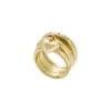 Sadie All My Love Gold-Tone Stainless Steel Heart Prestack Ring Sadie All My Love Gold-Tone Stainless Steel Heart Prestack Ring