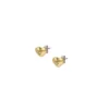Sadie All My Love Gold-Tone Stainless Steel Heart Stud Earrings Sadie All My Love Gold-Tone Stainless Steel Heart Stud Earrings