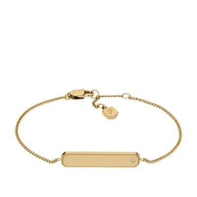 Sadie Gold-Tone Stainless Steel ID Bracelet Sadie Gold-Tone Stainless Steel ID Bracelet