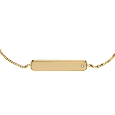 Sadie Gold-Tone Stainless Steel ID Bracelet Sadie Gold-Tone Stainless Steel ID Bracelet
