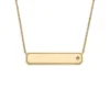 Sadie Gold-Tone Stainless Steel ID Necklace Sadie Gold-Tone Stainless Steel ID Necklace