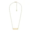Sadie Gold-Tone Stainless Steel ID Necklace Sadie Gold-Tone Stainless Steel ID Necklace