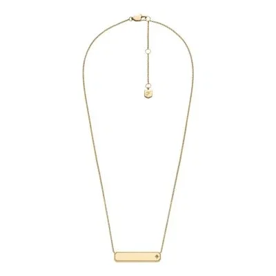 Sadie Gold-Tone Stainless Steel ID Necklace Sadie Gold-Tone Stainless Steel ID Necklace