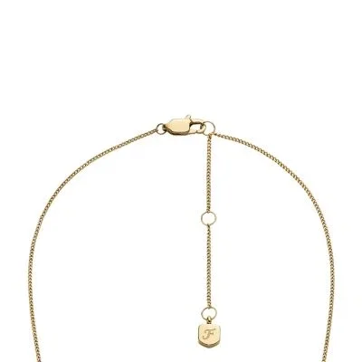 Sadie Gold-Tone Stainless Steel ID Necklace Sadie Gold-Tone Stainless Steel ID Necklace