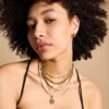 Sadie Locket Collection Gold-Tone Stainless Steel Pendant Necklace Sadie Locket Collection Gold-Tone Stainless Steel Pendant Necklace