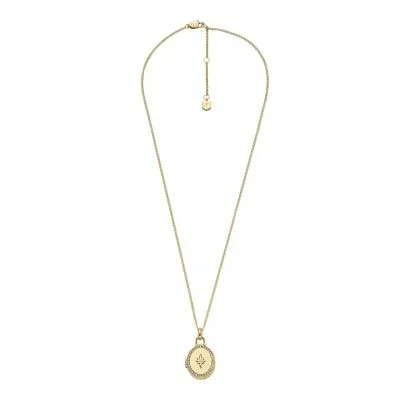 Sadie Locket Collection Gold-Tone Stainless Steel Pendant Necklace Sadie Locket Collection Gold-Tone Stainless Steel Pendant Necklace