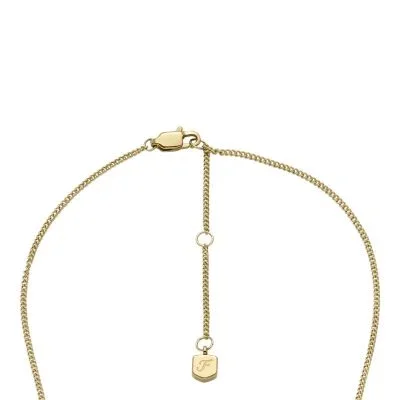 Sadie Locket Collection Gold-Tone Stainless Steel Pendant Necklace Sadie Locket Collection Gold-Tone Stainless Steel Pendant Necklace