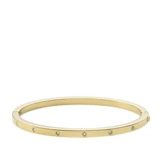 Sadie Shine Bright Gold-Tone Stainless Steel Cuff Bracelet