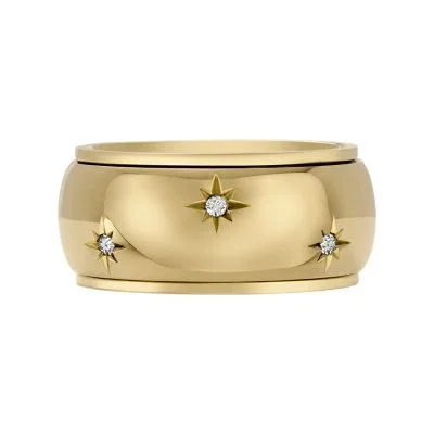 Sadie Shine Bright Gold-Tone Stainless Steel Fidget Band Ring Sadie Shine Bright Gold-Tone Stainless Steel Fidget Band Ring