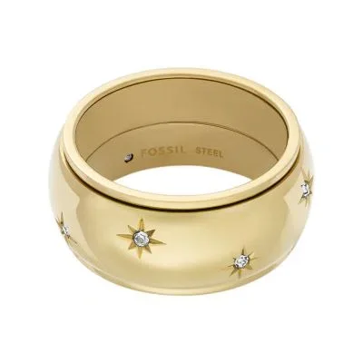 Sadie Shine Bright Gold-Tone Stainless Steel Fidget Band Ring Sadie Shine Bright Gold-Tone Stainless Steel Fidget Band Ring