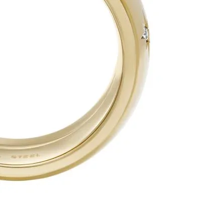 Sadie Shine Bright Gold-Tone Stainless Steel Fidget Band Ring Sadie Shine Bright Gold-Tone Stainless Steel Fidget Band Ring