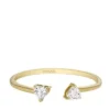 Sadie Tokens Of Affection Gold-Tone Stainless Steel Toi Et Moi Ring Sadie Tokens Of Affection Gold-Tone Stainless Steel Toi Et Moi Ring