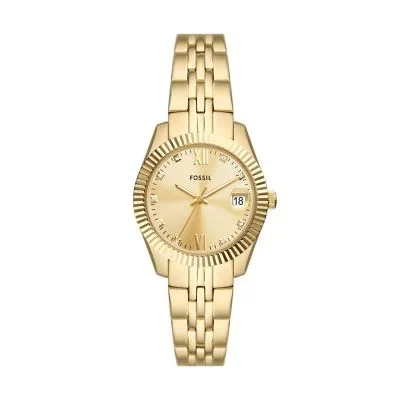 Scarlette Three-Hand Date Gold-Tone Stainless Steel Watch Scarlette Three-Hand Date Gold-Tone Stainless Steel Watch