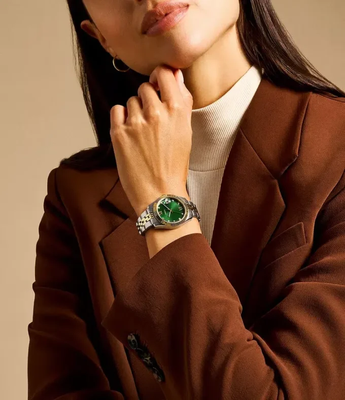 Scarlette Three-Hand Date Two-Tone Stainless Steel Watch Scarlette Three-Hand Date Two-Tone Stainless Steel Watch