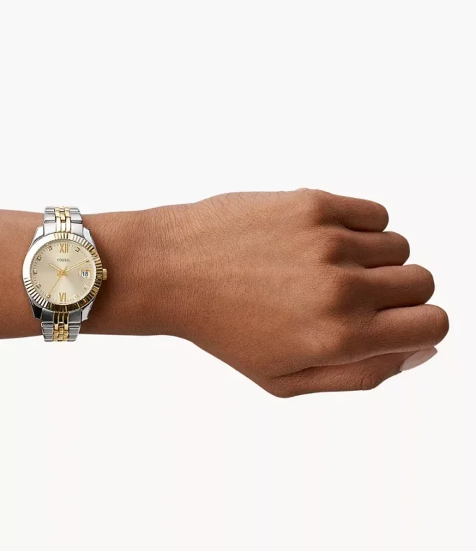 Scarlette Three-Hand Date Two-Tone Stainless Steel Watch Scarlette Three-Hand Date Two-Tone Stainless Steel Watch