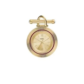 Scarlette Three-Hand Gold-Tone Stainless Steel Watch Brooch