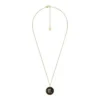 Scorpio Sutton Zodiac Gold-Tone Stainless Steel Black Sandstone Pendant Necklace Scorpio Sutton Zodiac Gold-Tone Stainless Steel Black Sandstone Pendant Necklace