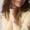 Sloan Three-Hand Gold-Tone Stainless Steel Watch Bangle Sloan Three-Hand Gold-Tone Stainless Steel Watch Bangle