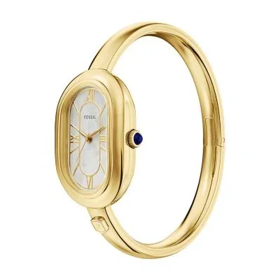 Sloan Three-Hand Gold-Tone Stainless Steel Watch Bangle Sloan Three-Hand Gold-Tone Stainless Steel Watch Bangle