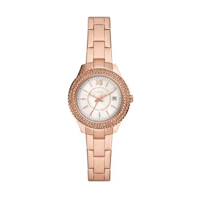 Stella Three-Hand Date Rose Gold-Tone Stainless Steel Watch Stella Three-Hand Date Rose Gold-Tone Stainless Steel Watch