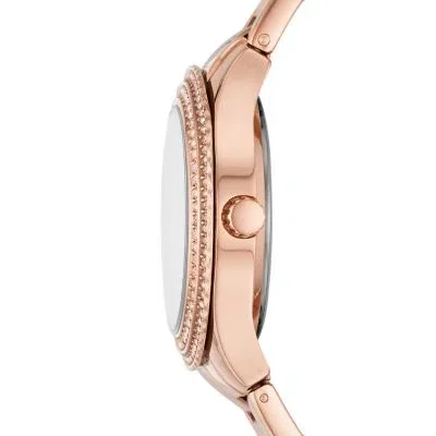 Stella Three-Hand Date Rose Gold-Tone Stainless Steel Watch Stella Three-Hand Date Rose Gold-Tone Stainless Steel Watch