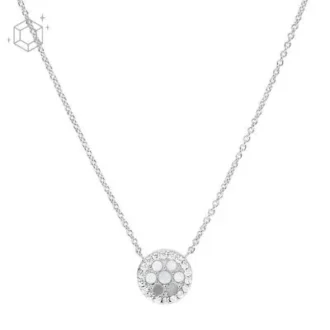 Sterling Mother-of-Pearl Sterling Silver Pendant Necklace